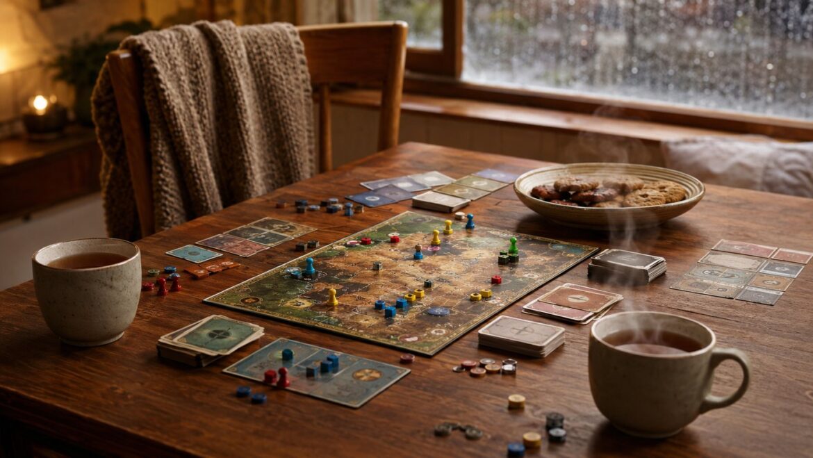 Juego de mesa en una tarde de lluvia